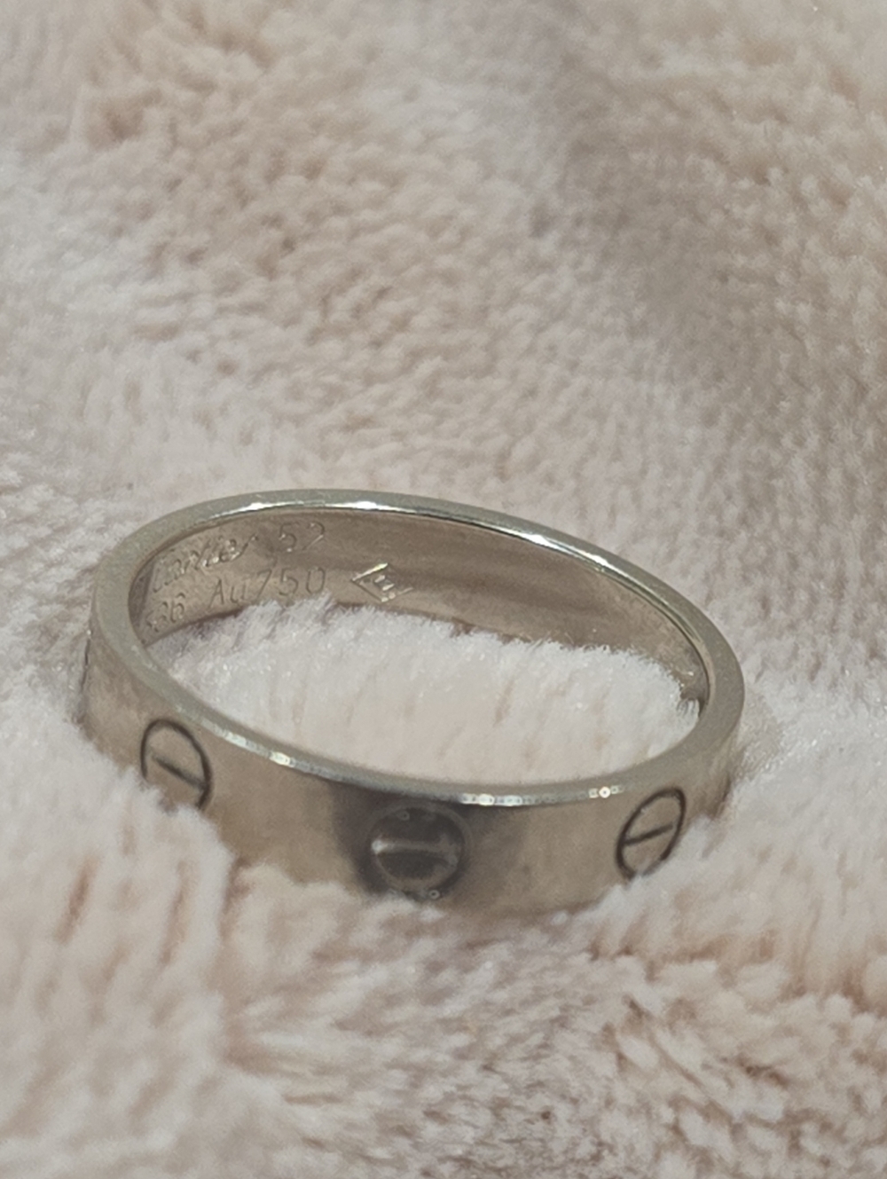 Cartier Love Ring small 18k white gold.